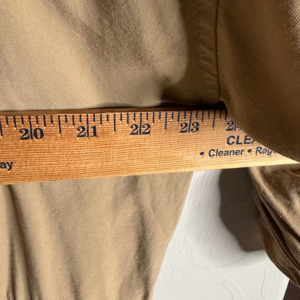 Boho Tiered Babydoll Shirt Dress Tan Khaki Size M Urban Outfitters Style - Picture 9 of 10